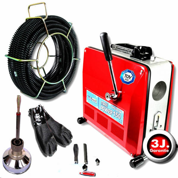 картинка Машина для прочистки труб Maxi Power 150 с электрическим приводом от компании Нова Механика